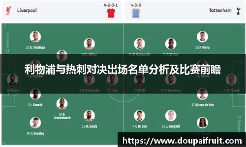 利物浦与热刺对决出场名单分析及比赛前瞻