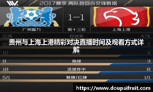 贵州与上海上港精彩对决直播时间及观看方式详解